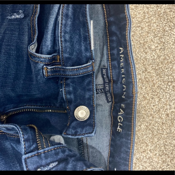 American Eagle 360 next level stretch ripped skinny jeans - Picture 3 of 4